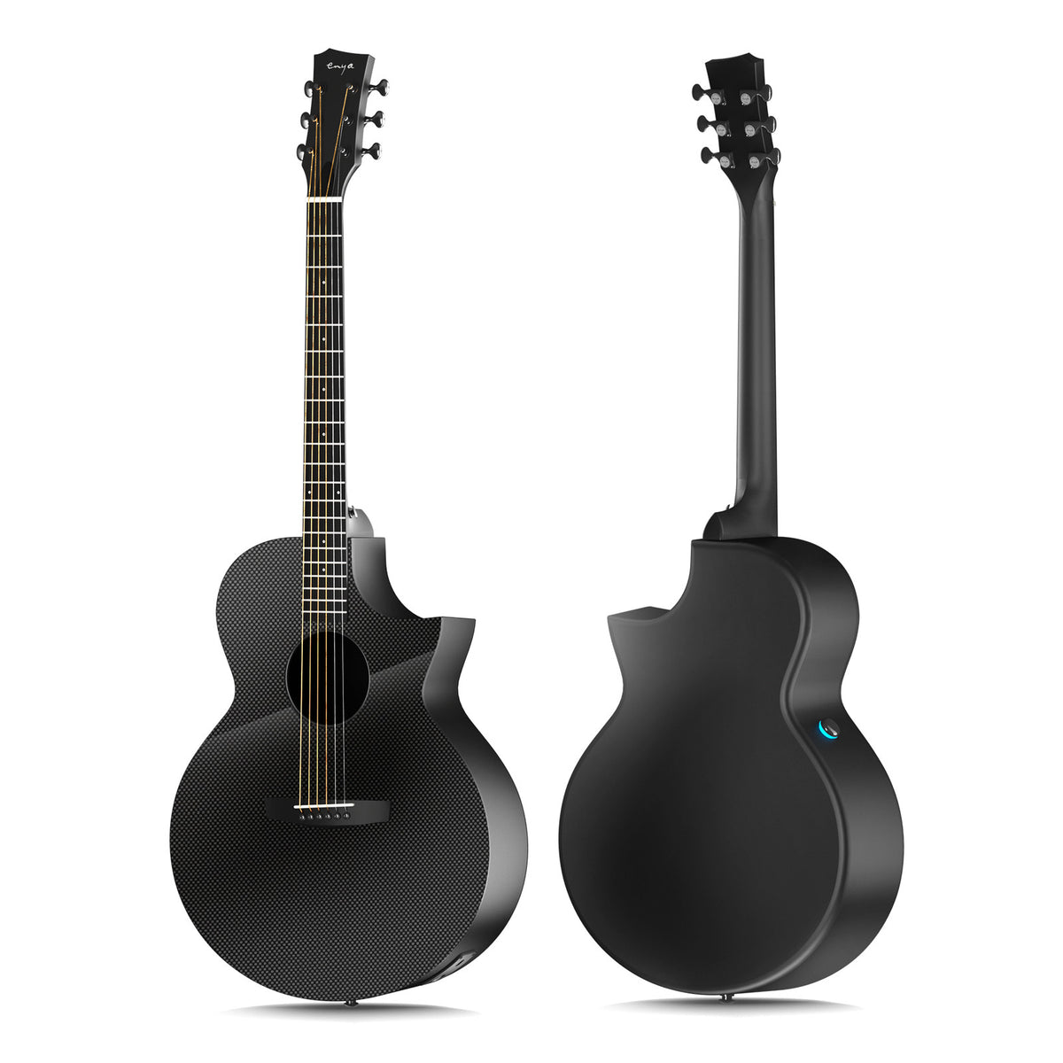 Enya EA-X3 PRO EQ TransAcoustic Guitar- Black Glossy