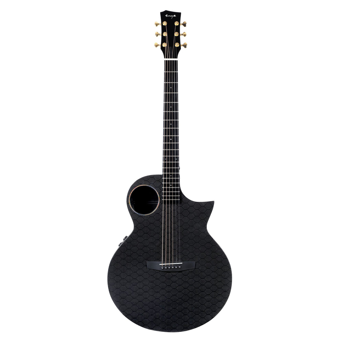 Enya EA-X4 PRO EQ TransAcoustic Guitar with Hardcase - Black Glossy