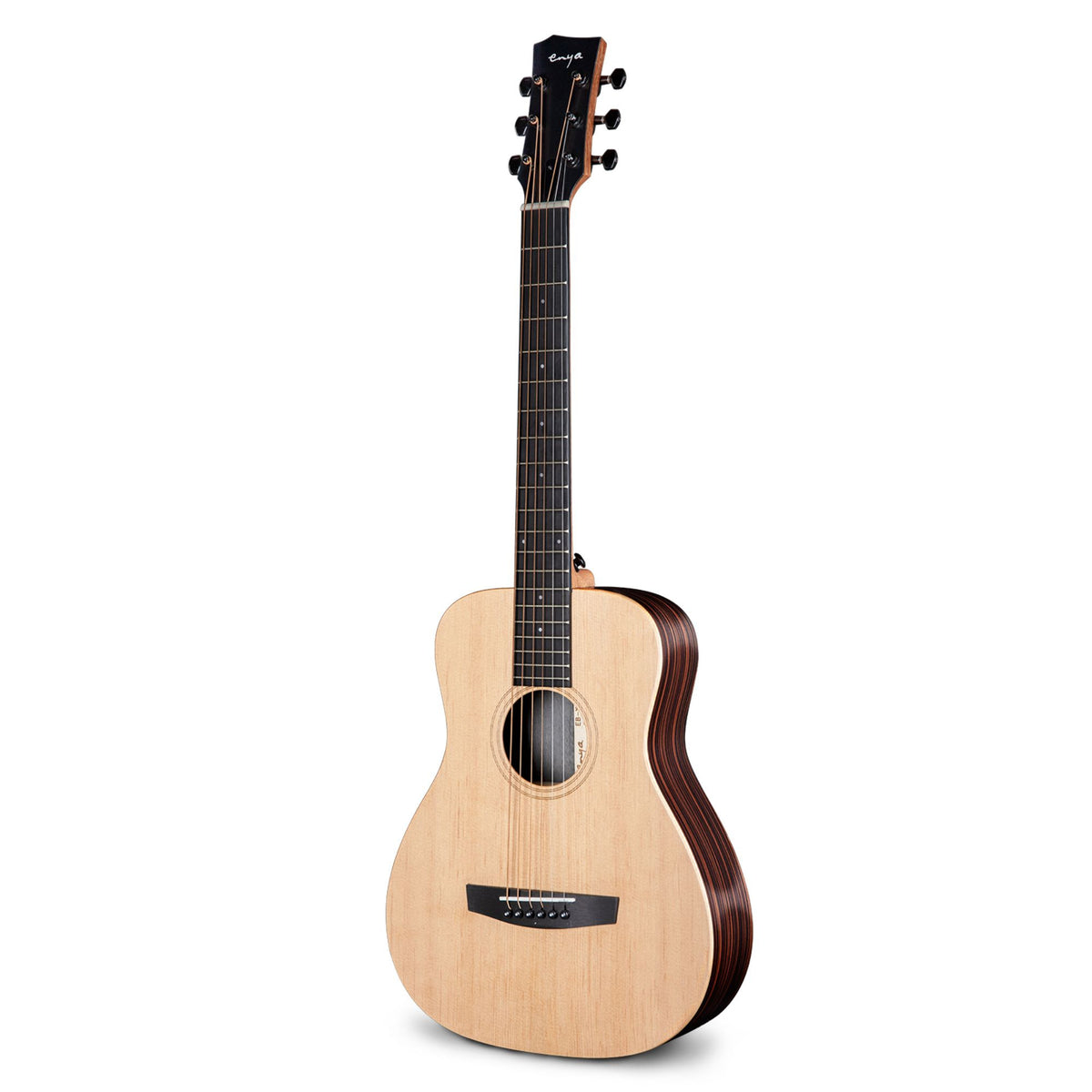 Enya EB-X1 PRO 34-Inch Acoustic Guitar with padded bag - Natural