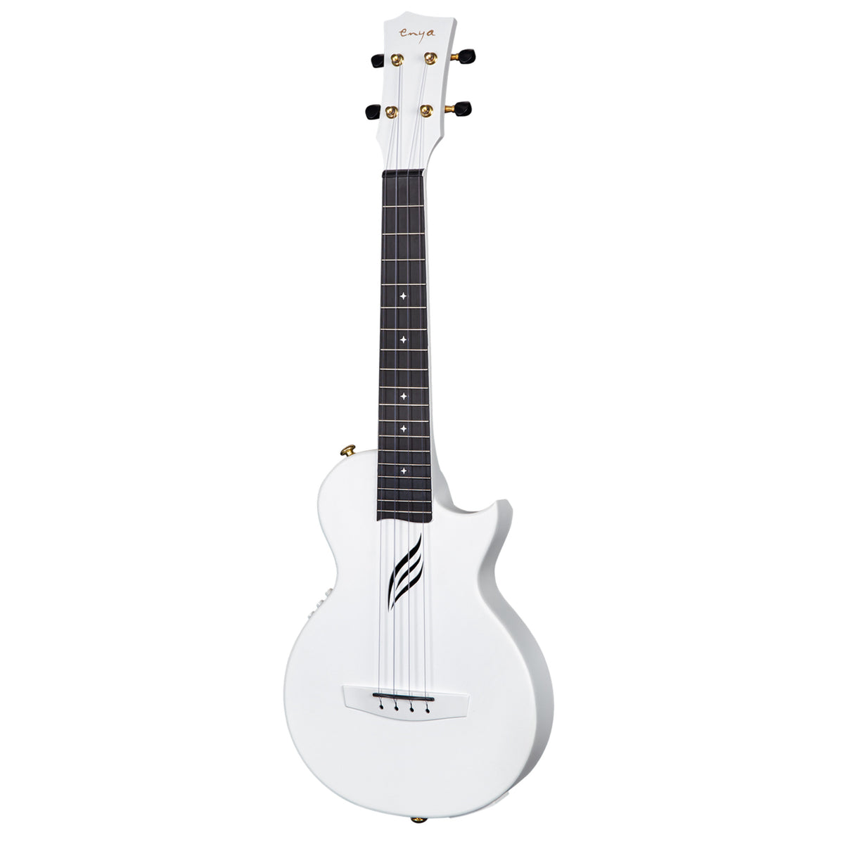 Enya Tenor Nova UE PRO Transacoustic Carbon Fiber Travel Ukulele