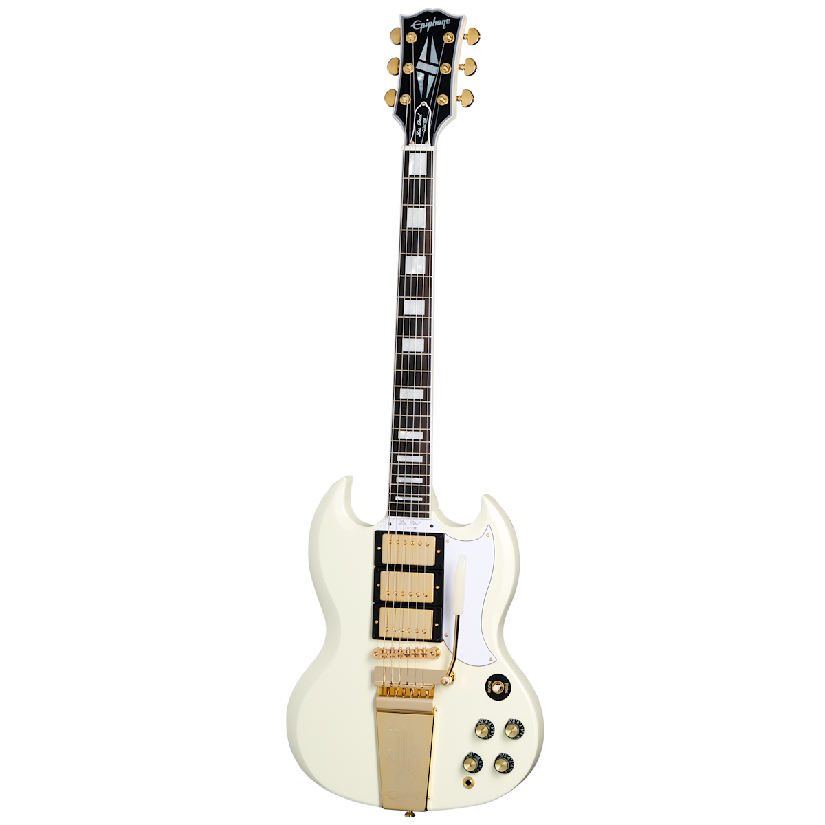 Epiphone 1963 Les Paul SG Custom with Maestro Vibrola Electric Guitar - Classic White