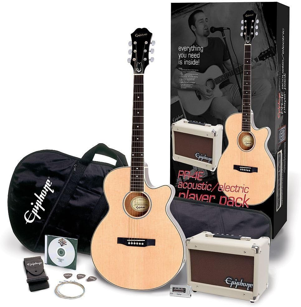 Epiphone 240V EU PR-4E Electro-Acoustic Player Pack PPGR-EEP4NACH1-EU
