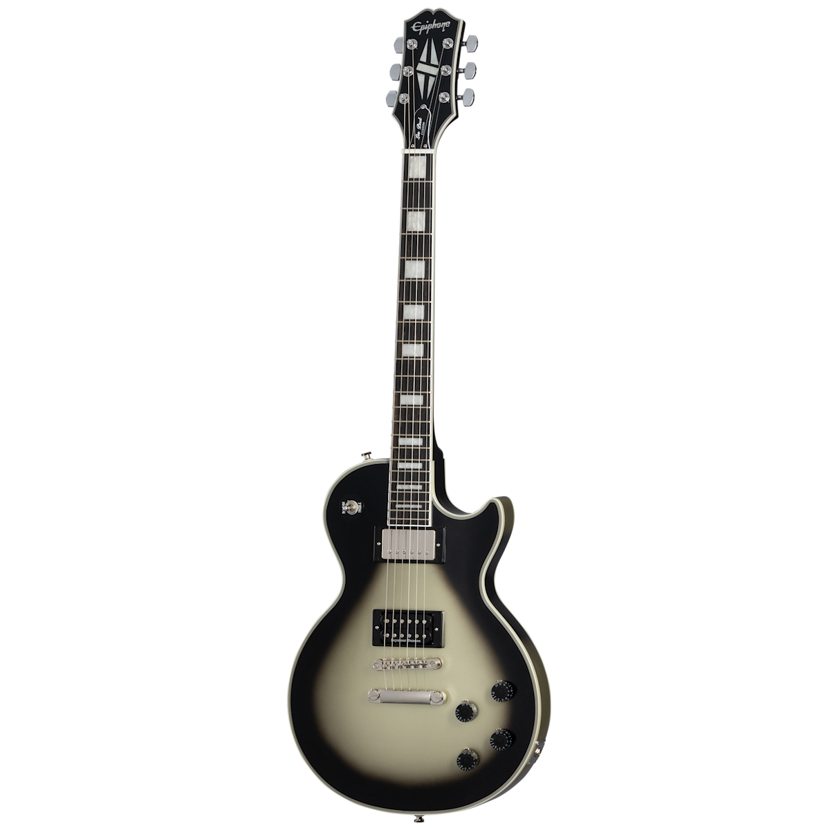 Epiphone Adam Jones Les Paul Custom Art Collection Electric Guitar - Korin Faught's, "Sensation", Antique Silverburst