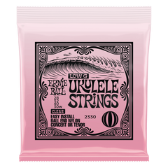 Ernie Ball Concert/Tenor Wound Low G Nylon Ball End Ukulele Strings - Clear 28-30 Gauge