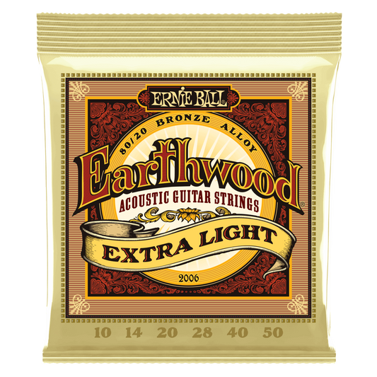 Ernie Ball Earthwood 80/20 Bronze Acoustic Guitar Strings ( Multiple Gauges )
