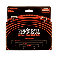 Ernie Ball Flat Ribbon Patch Cables Pedalboard Multi-Pack