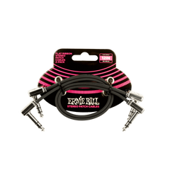 Ernie Ball Flat Ribbon Stereo Patch Cable - 2 Pack