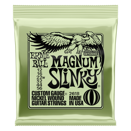 Ernie Ball Magnum Slinky Nickel Wound Electric Guitar Strings 12-56 Gauge