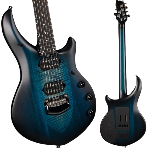 Ernie Ball Music Man Majesty – Blue Silk Electric Guitar