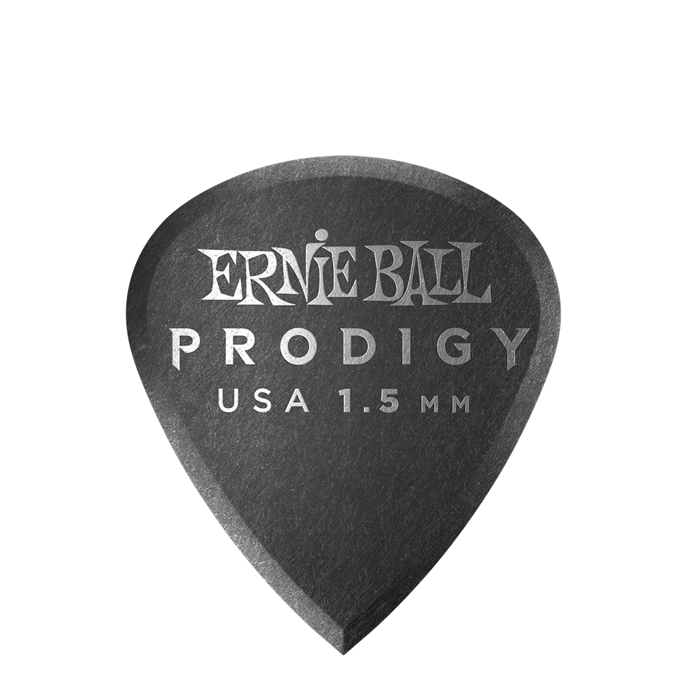 Ernie Ball Prodigy Guitar Picks - Mini 1.5mm Black - 6 Pack