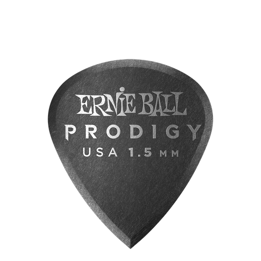Ernie Ball Prodigy Guitar Picks - Mini 1.5mm Black - 6 Pack