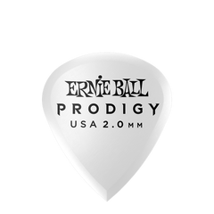 Ernie Ball Prodigy Guitar Picks - Mini 2.0mm White - 6 Pack