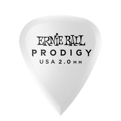 Ernie Ball Prodigy Guitar Picks - Standard 2.0mm White - 6 Pack