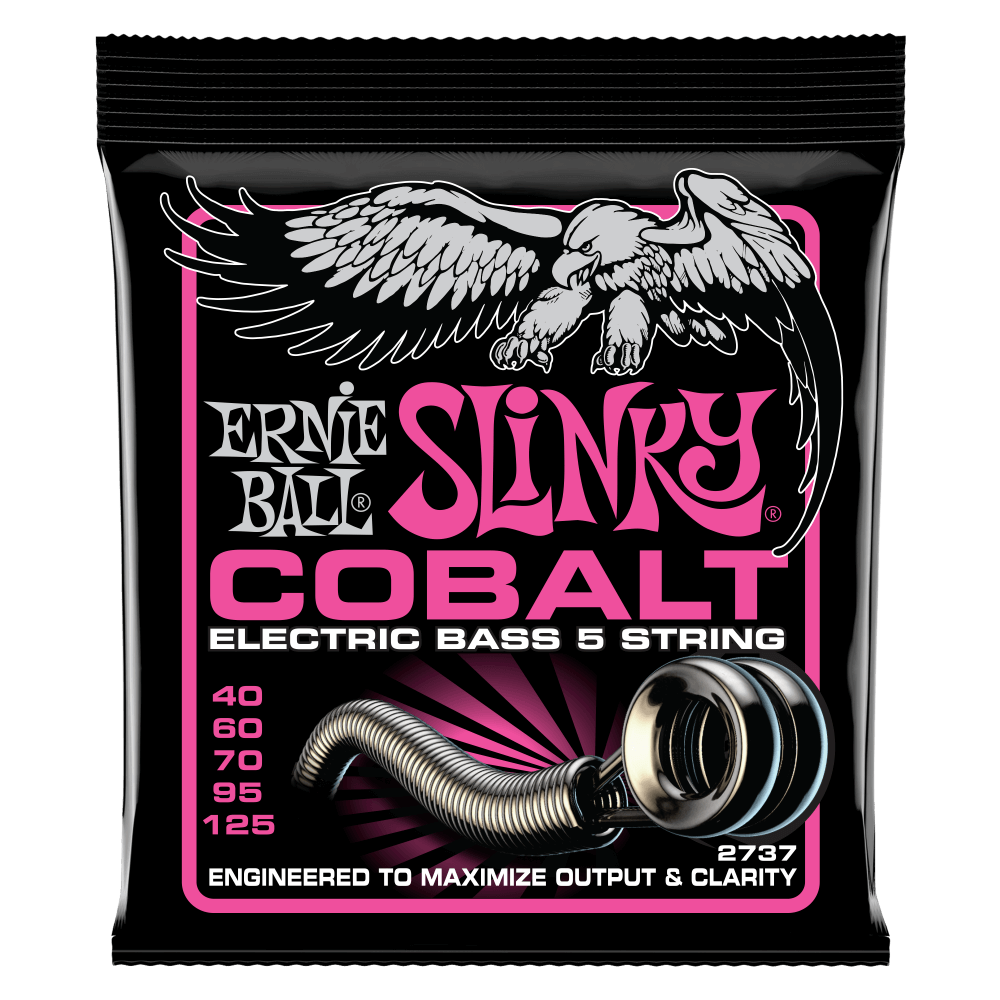 Ernie Ball Slinky Cobalt 5-String Electric Bass Strings ( Multiple Paper )