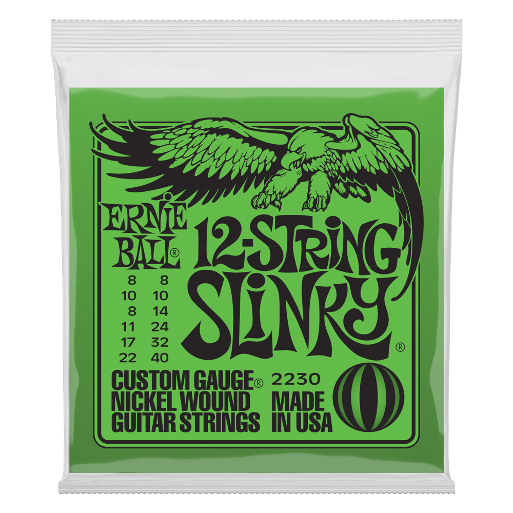 Ernie Ball Slinky Nickel Wound 12-String Electric Guitar Strings 8-40 Gauge