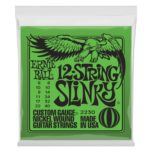 Ernie Ball Slinky Nickel Wound 12-String Electric Guitar Strings 8-40 Gauge