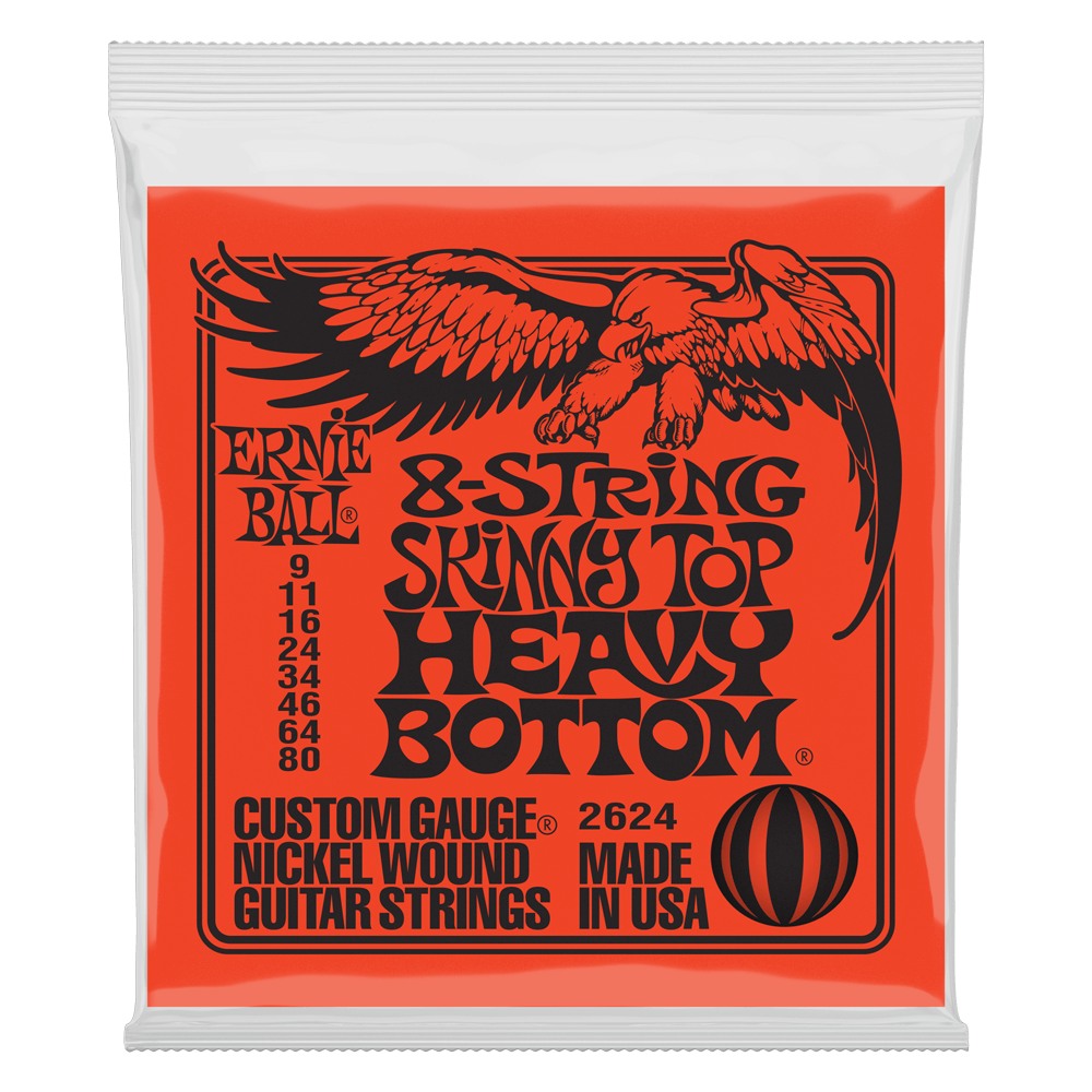 Ernie Ball Slinky Nickel Wound 8-String Electric Guitar Strings ( Multiple Gauges )
