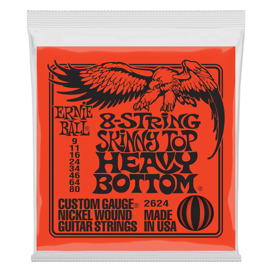 Ernie Ball Slinky Nickel Wound 8-String Electric Guitar Strings ( Multiple Gauges )