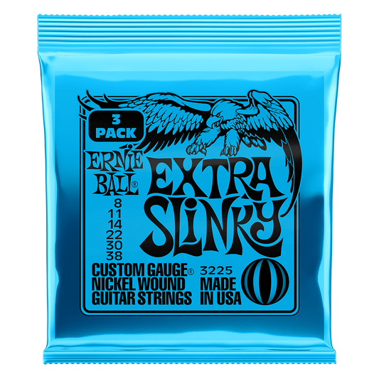 Ernie Ball Slinky Nickel Wound Electric Guitar Strings - 3 Pack ( Multiple Gauges )