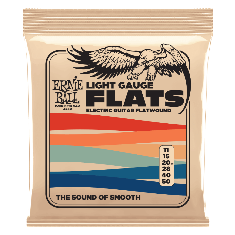 Ernie Ball Stainless Steel Flatwound Electric Guitar Strings