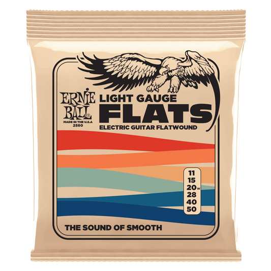 Ernie Ball Stainless Steel Flatwound Electric Guitar Strings
