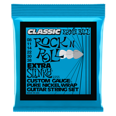 Ernie Ball Super Slinky Classic Rock n Roll Pure Nickel Wrap Electric Guitar Strings