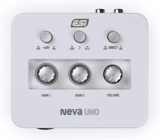 ESI Neva Uno - Professional 24-bit/192kHz High-Fidelity USB-C Audio Interface -