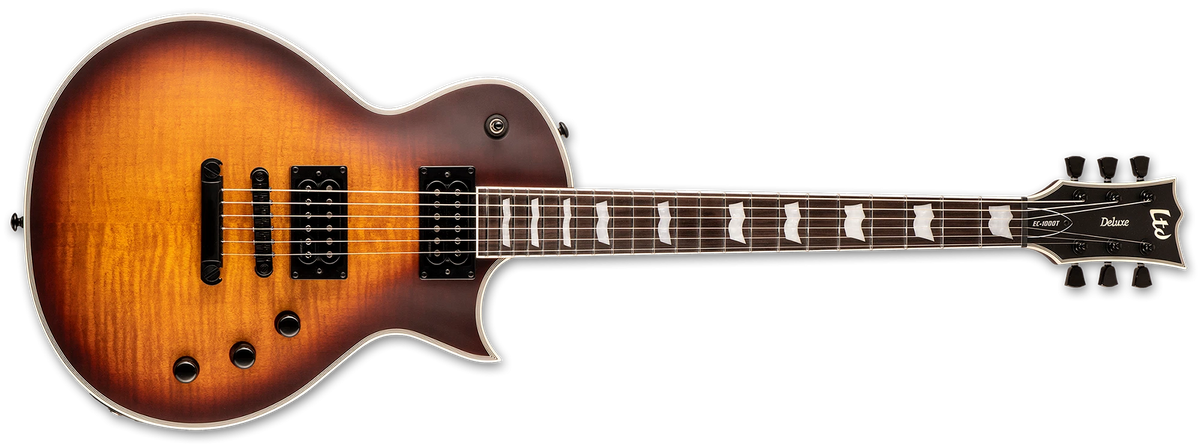 ESP LTD EC-1000T CTM 6-String Electric Guitar with bag - Tobacco Sunburst Satin