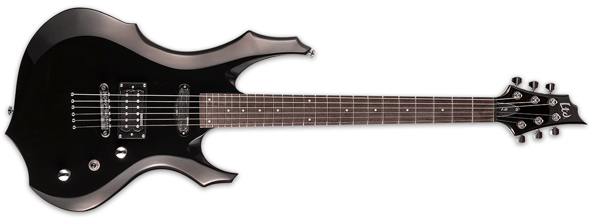 ESP LTD F-10 6-String Electric Guitar with Gig Bag - Black