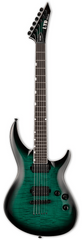 ESP LTD H3-1000 FM 6-Strings Electric Guitar - Black Turquoise Burst