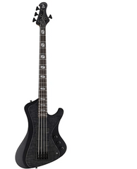 ESP LTD JC-4FM 4-String Electric Bass Guitar - See Thru Black / Black Satin Sides