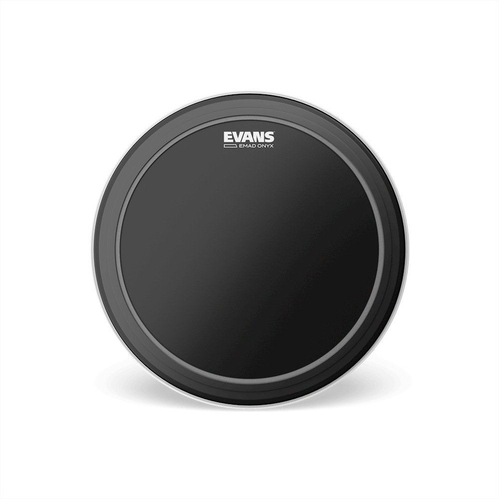 Evans EMAD Onyx Bass Drumhead , Frost Coated Bass Batter – Beats The ...
