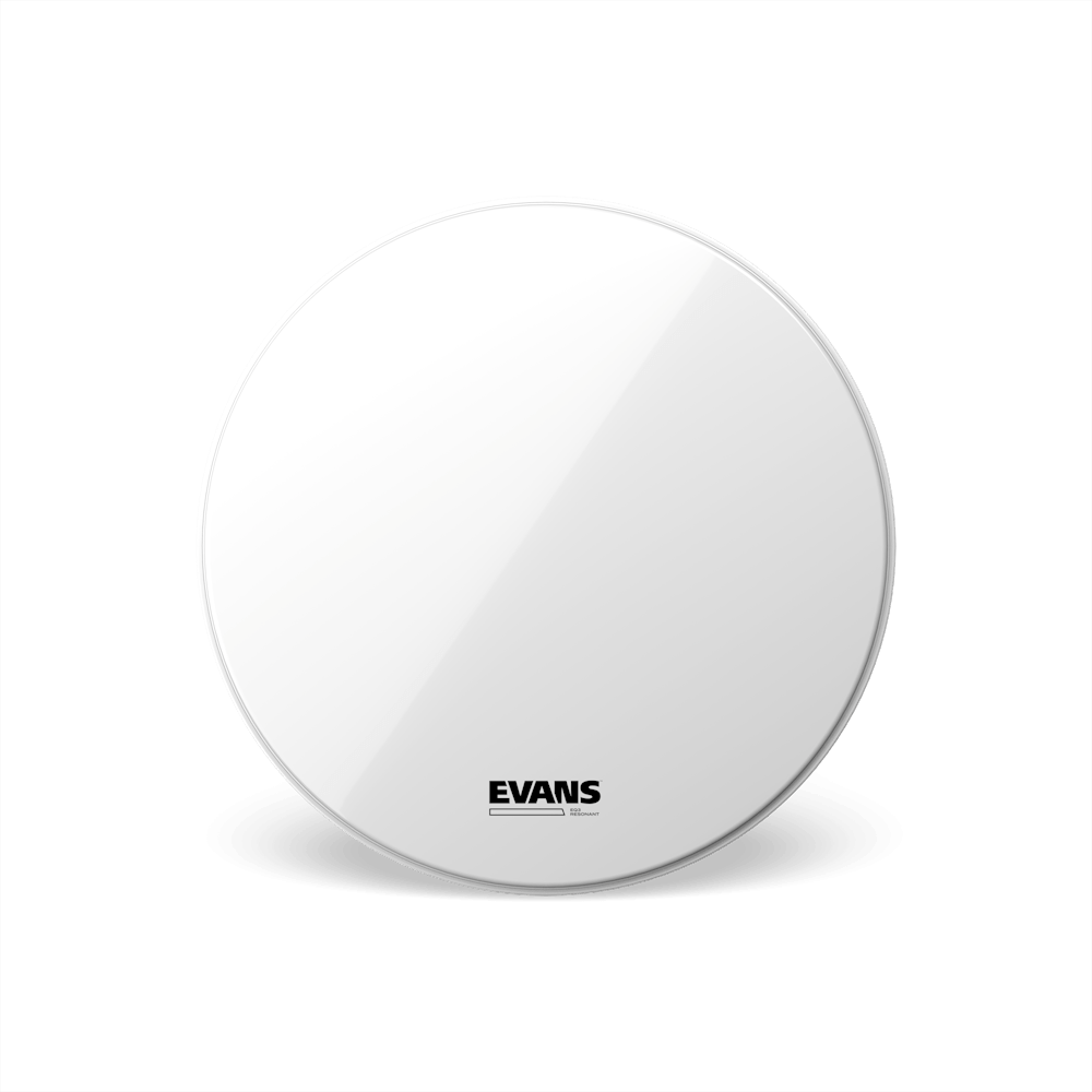 Evans EQ3 No Port, Smooth Bass Drumhead - White – Beats The Musical ...