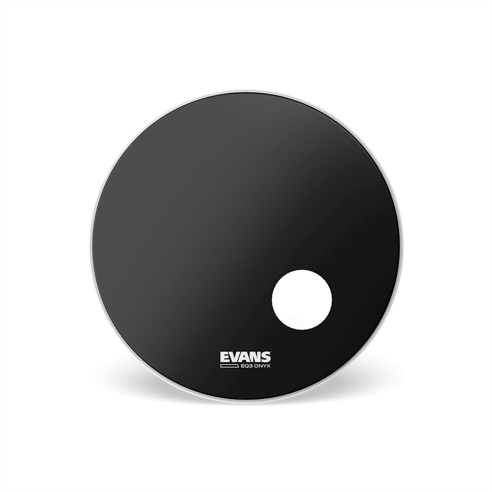 Evans EQ3 Onyx Resonant Bass Drumhead – Beats The Musical Instrument Store