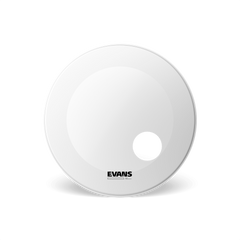 Evans EQ3 Resonant Coated Bass Drumhead - White