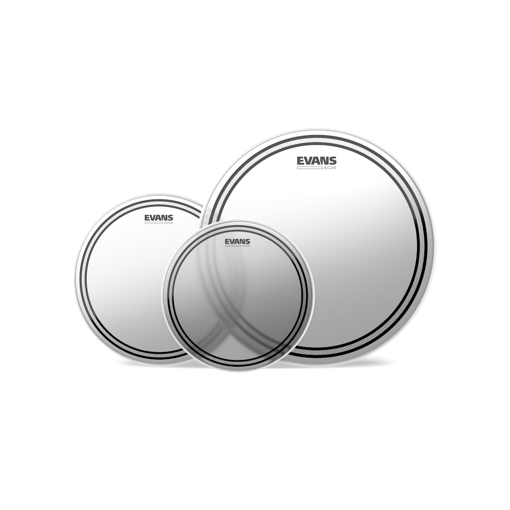 Evans ETP-EC2SCTD-F EC2S Frosted Tom Drumhead Fusion Tom Pack (10