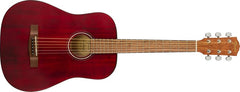 Fender Acoustic Guitar 3/4 Size FA-15 Black with Bag