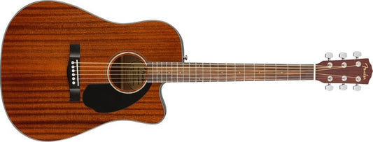 Fender Acoustic Guitar with Cutaway Electronics CD60SCE Mahogany 970113022