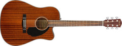 Fender Acoustic Guitar with Cutaway Electronics CD60SCE Mahogany 970113022