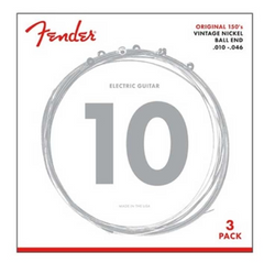 Fender Electric Guitar String Original Pure Nickel 150 .010-.046 150R -3 pack 730150310