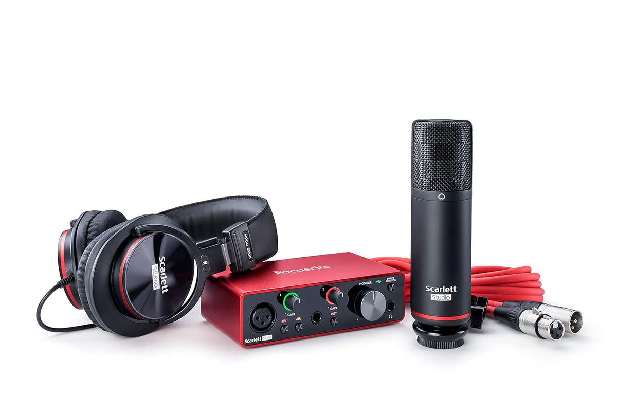 Focusrite Scarlett Solo Studio USB Audio Interface and Recording Bundle (3rd Gen)