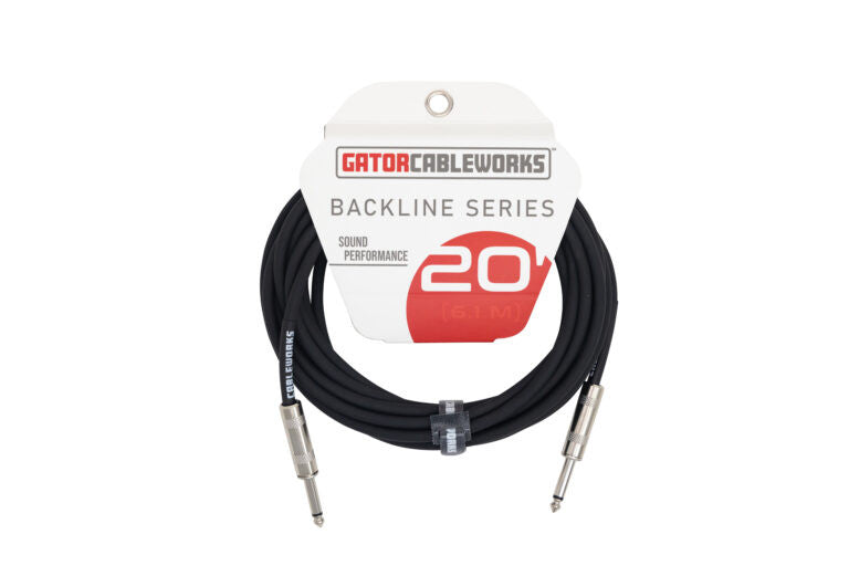 Gator CableWorks Backline Series Straight to Straight instrument Cable ( 10FT/20FT )