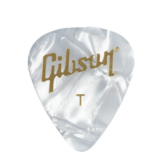 Gibson APRW12-74 White Pearl Guitar Picks, 12 Pack
