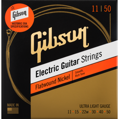 Gibson Flatwound Nickel Electric Guitar Strings