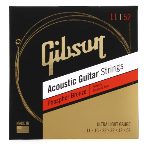 Gibson Phosphor Bronze Acoustic Guitar Strings ( Multiple Gauges )