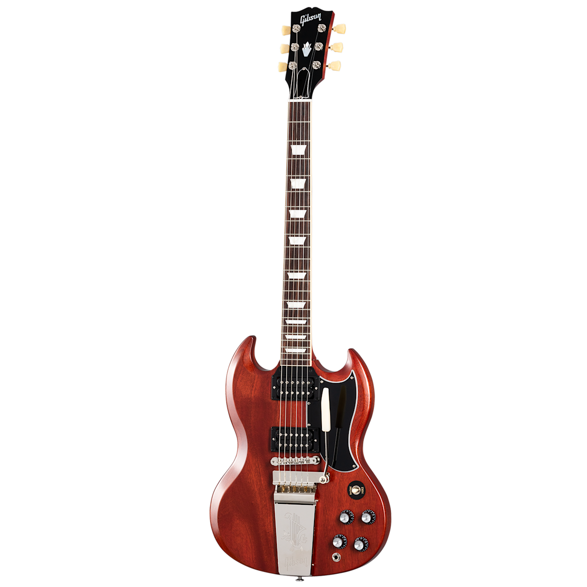Gibson SG Standard 61 Faded Maestro Vibrola Electric Guitar - Vintage Cherry SG61VF00AYNH1