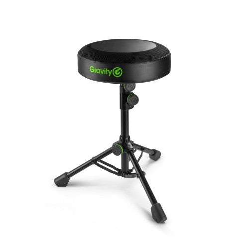 Gravity GFDSEAT1 Round Musicians Stool, Foldable, Adjustable Height ...