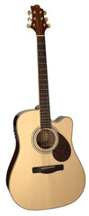 GREG BENNETT D5CE ELECTRO-ACOUSTIC GUITAR NATURAL