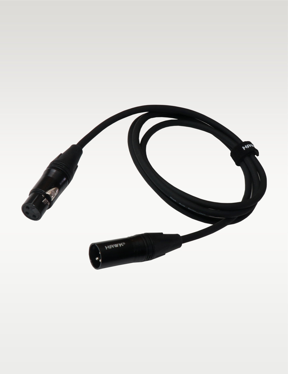 Hawk Gold Series XLR Male to XLR Female SXFG-005 Cable-1.5 Meter - Black