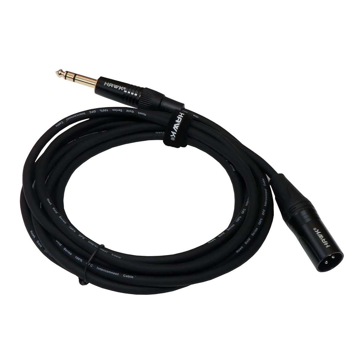 Hawk SXSG-010 XLR Male to 1-4 TRS Balanced Interconnect Cable - 3 Meters
